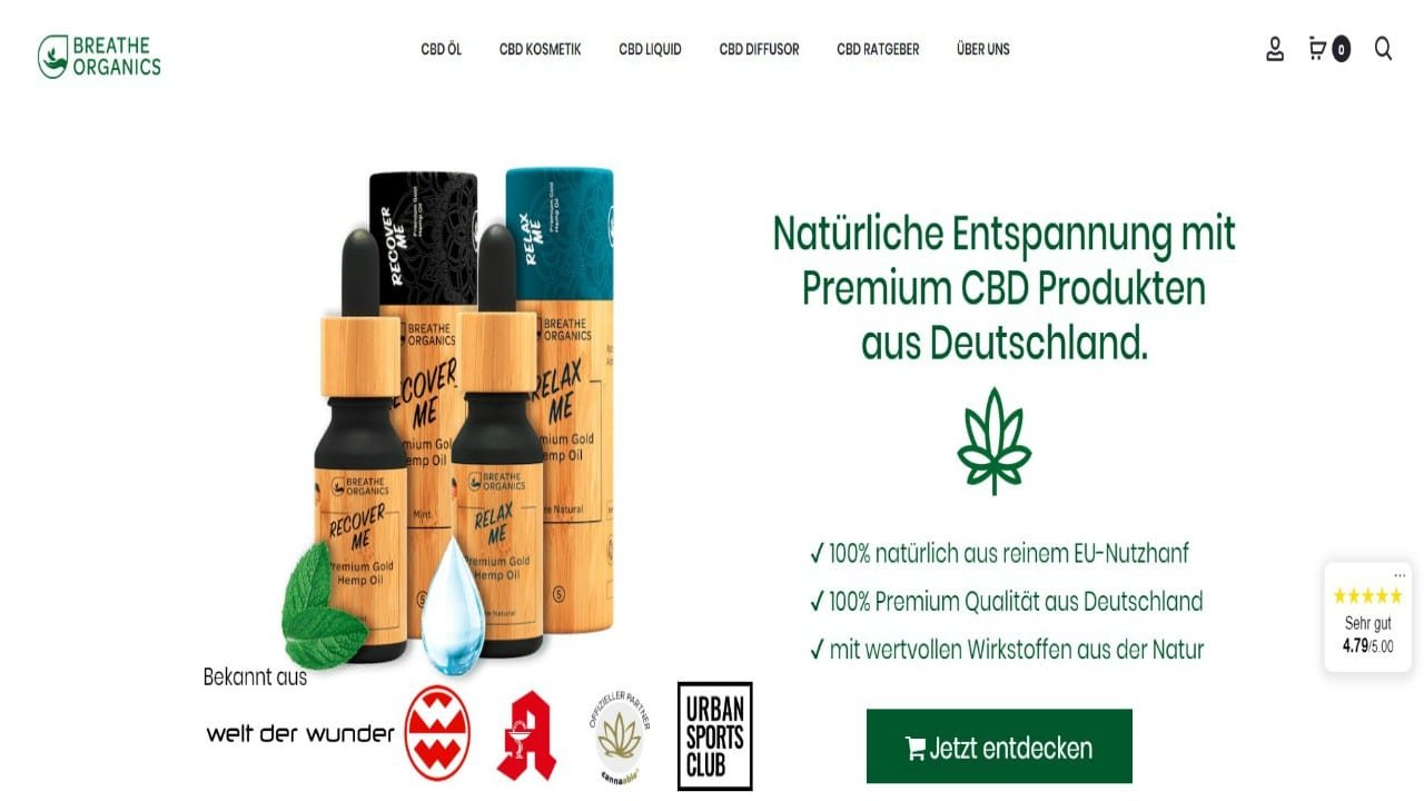 Breathe Organics Shop Test