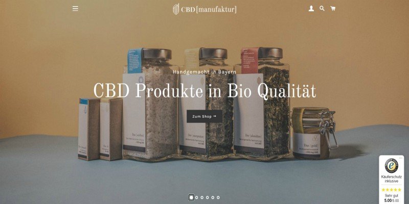 CBD Manufaktur Shop Test