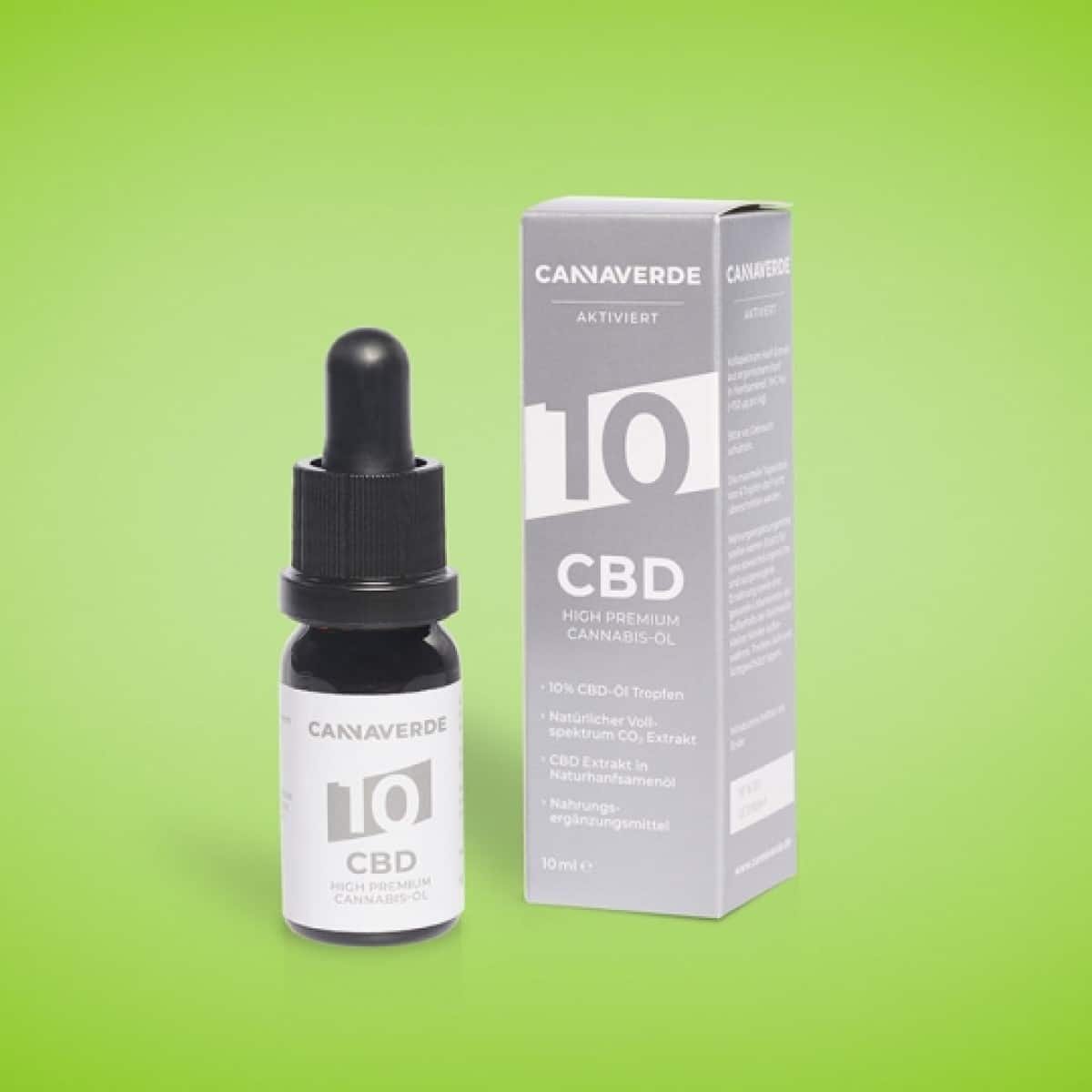 CBD High Premium Bio Hanföl 10% von Cannaverde